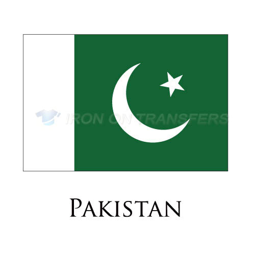 Pakistan flag Iron-on Stickers (Heat Transfers)NO.1951